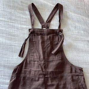 Aerie | Brown Cotton Overalls | XS